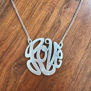 LOVE Necklace in Sterling Silver